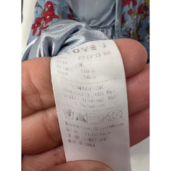 Girls Boho Cottagecore High neck Long Sleeve Midi Spring Dress 6/7 - Picture 8 of 8